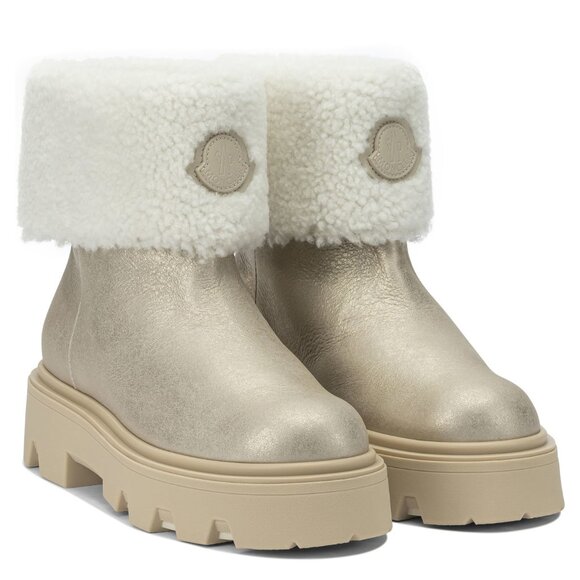 Moncler Stivaletti Aurea In Shearling IT 38 Women - Picture 2 of 5